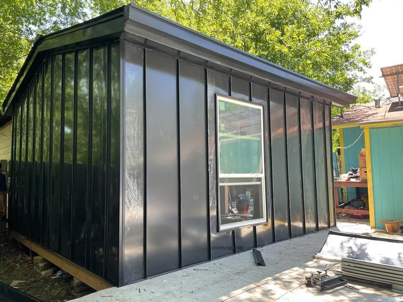 Black standing seam metal wall panels for Metal Roof Installation in Marina del Rey